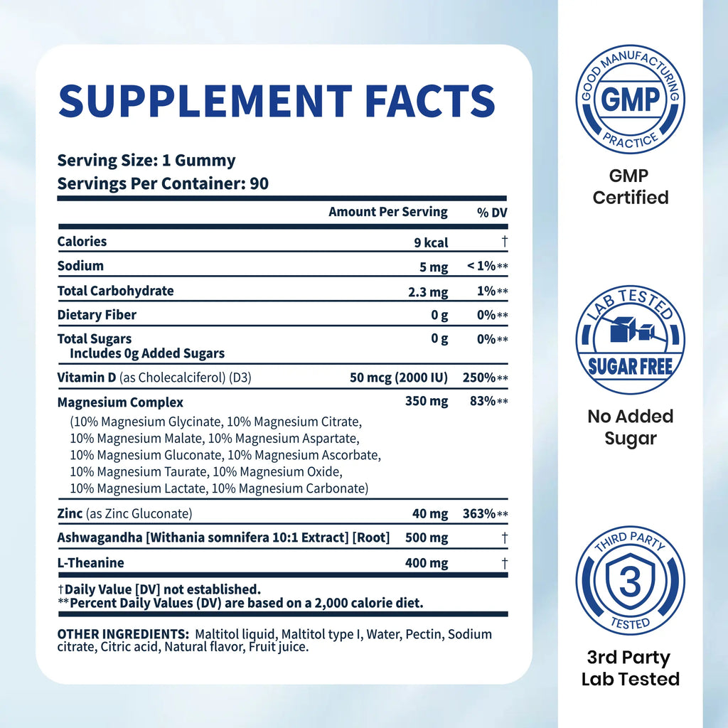 Blairly Magnesium Complex 14-in-1 Gummies