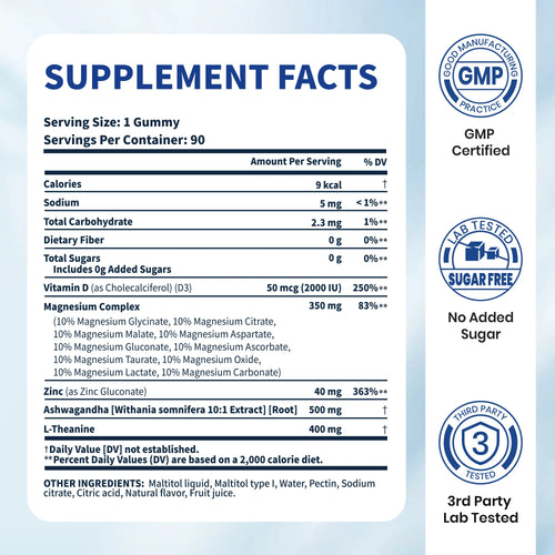 Blairly Magnesium Complex 14-in-1 Gummies